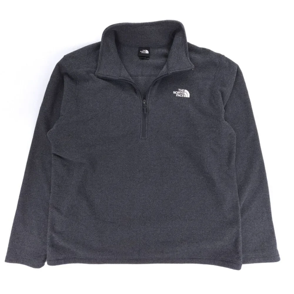 NEW North Face Textured Cap Rock 1/4 Zip‎ Fleece Jacket Gorpcore XL ASPHALT GREY